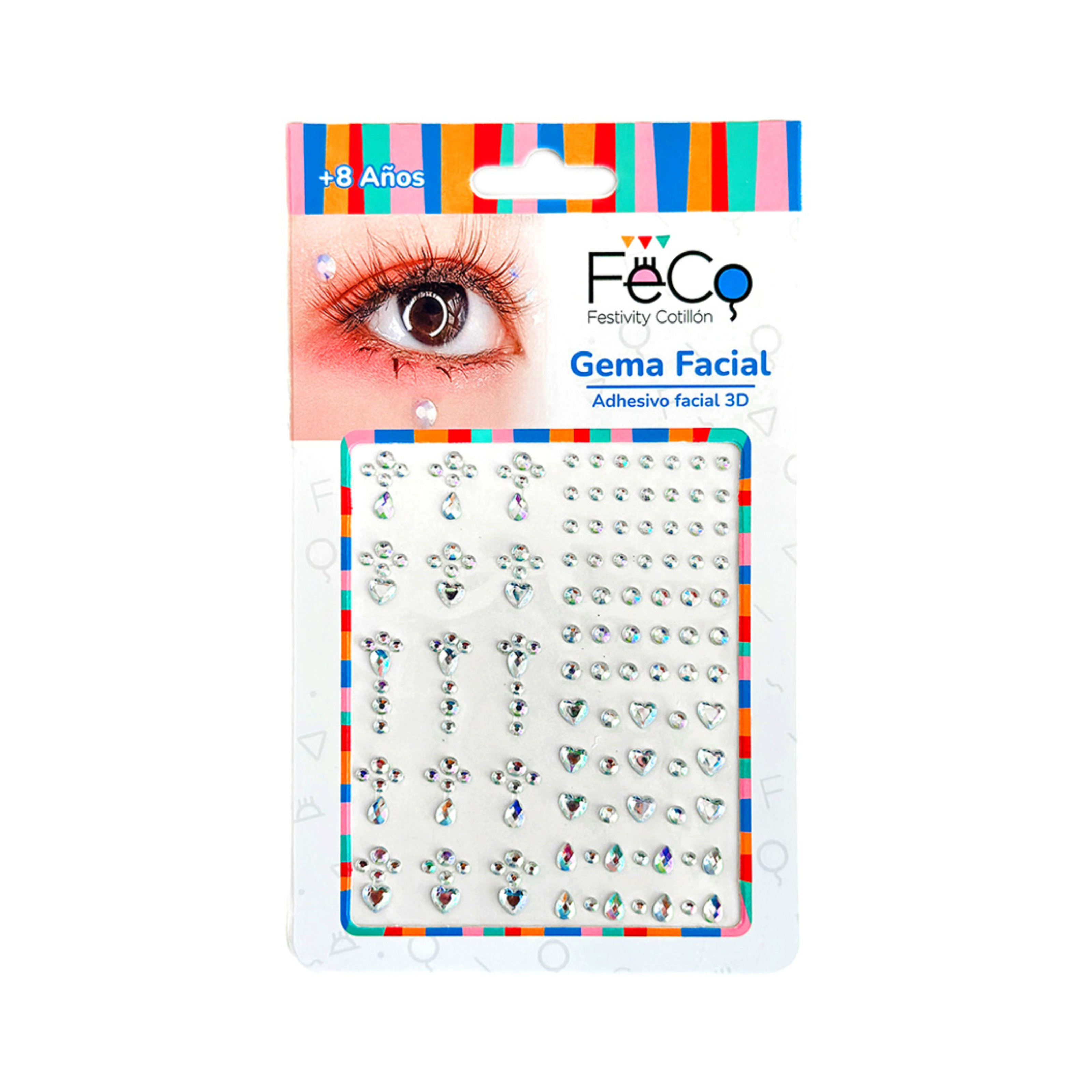 BRILLOS FACIALES CORAZON GOTA