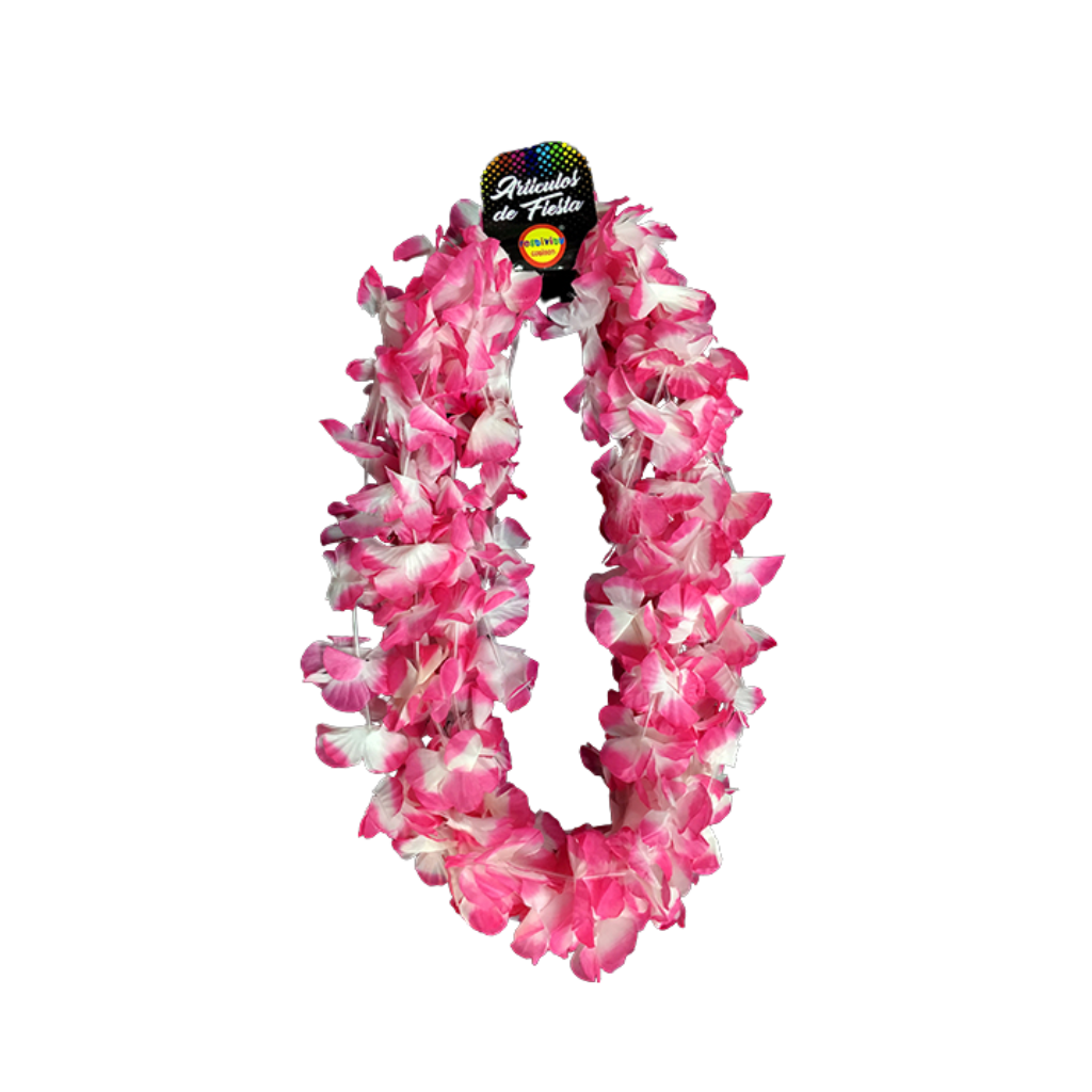 COLLAR FUCSIA/BLANCO 6 UNIDADES