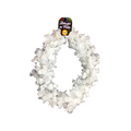 COLLAR FLOR LISO BLANCO 6 UNIDADES