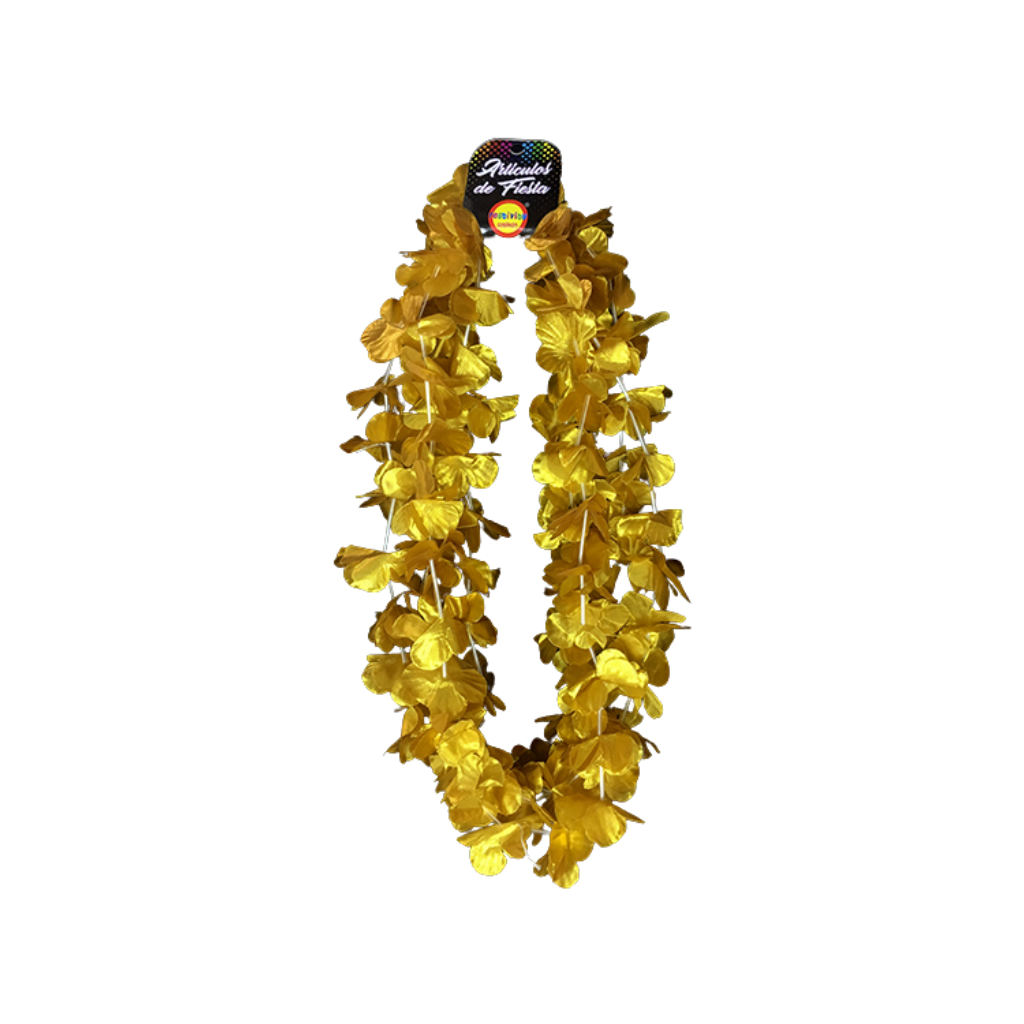 COLLAR FLOR DORADO 4 UNIDADES
