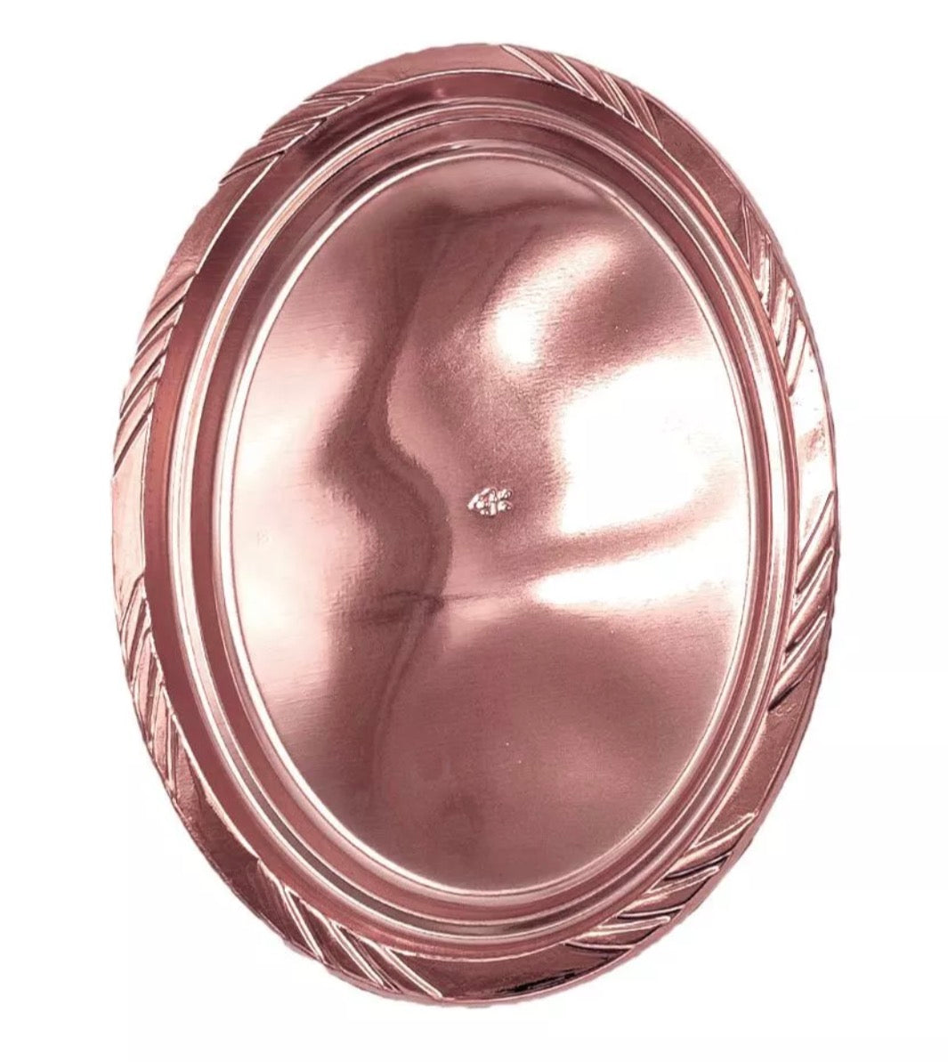 BANDEJA OVALADA METALIZADA X 3