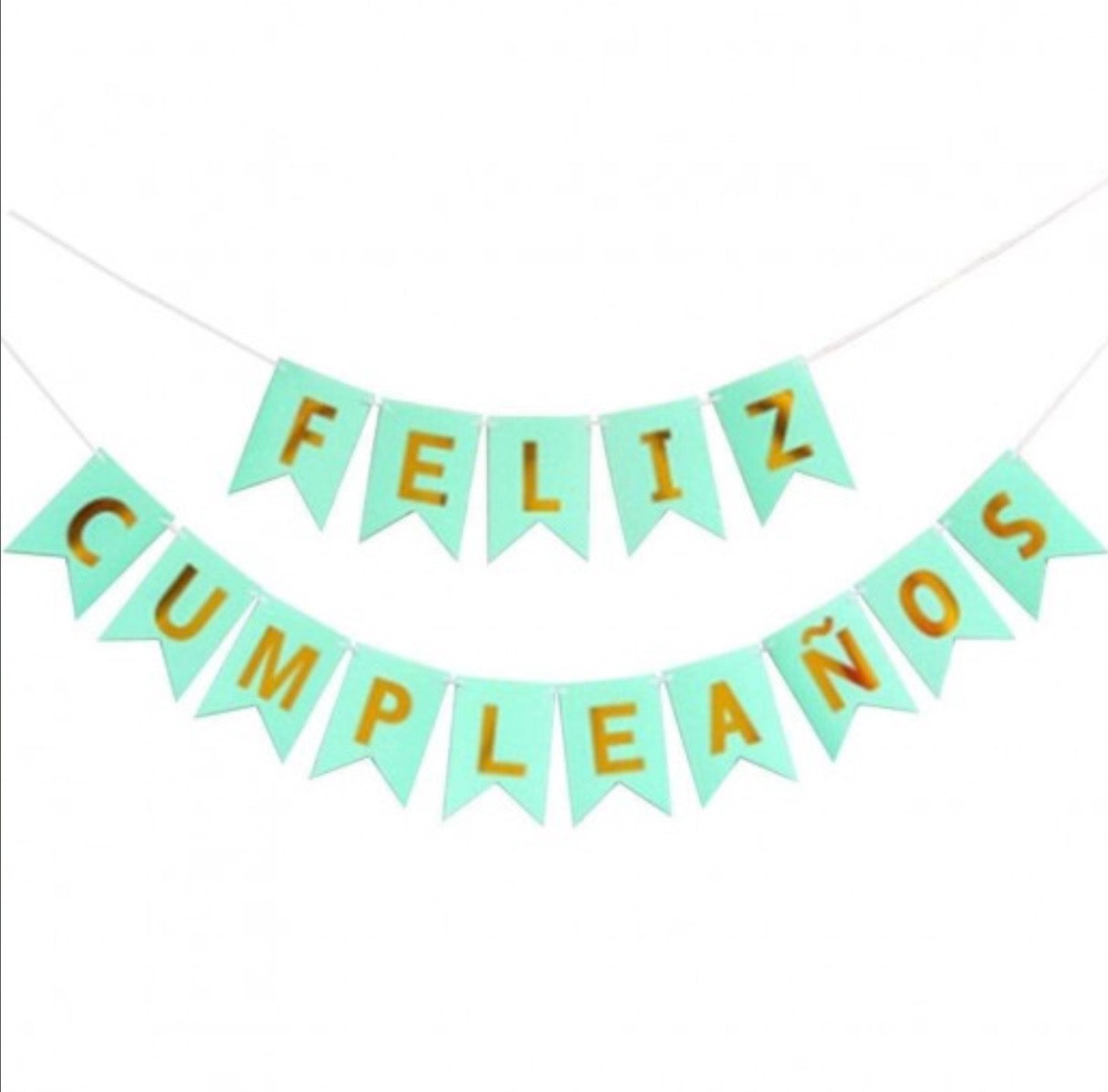 BANDERÍN  FELIZ CUMPLEAÑOS 3 METROS