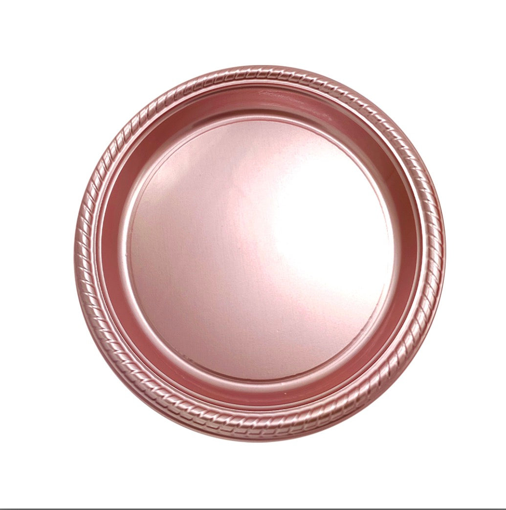 PLATO PLASTICO COLORES X10 18CM