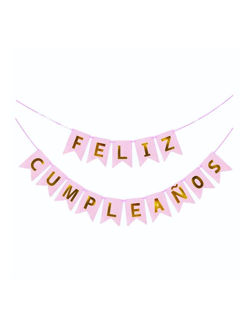 BANDERÍN  FELIZ CUMPLEAÑOS 3 METROS