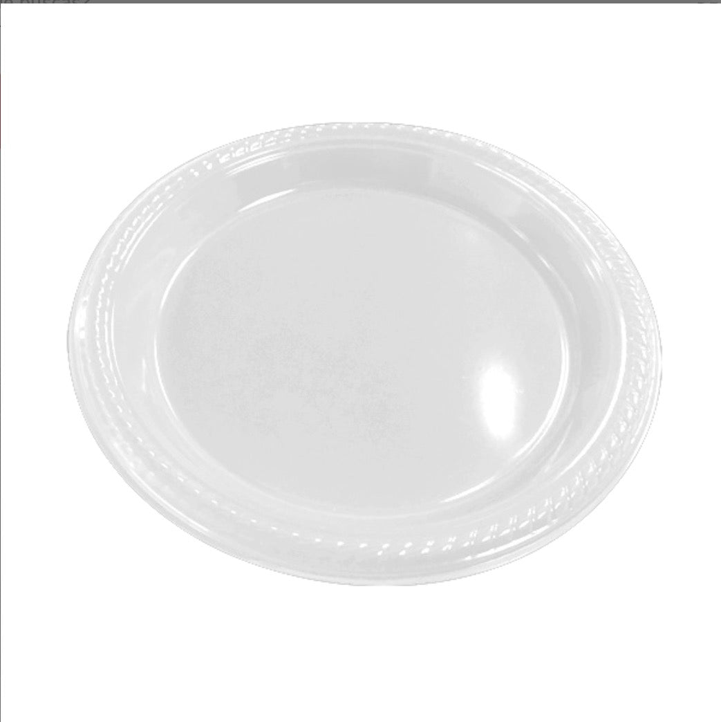 PLATO PLASTICO COLORES X10 18CM
