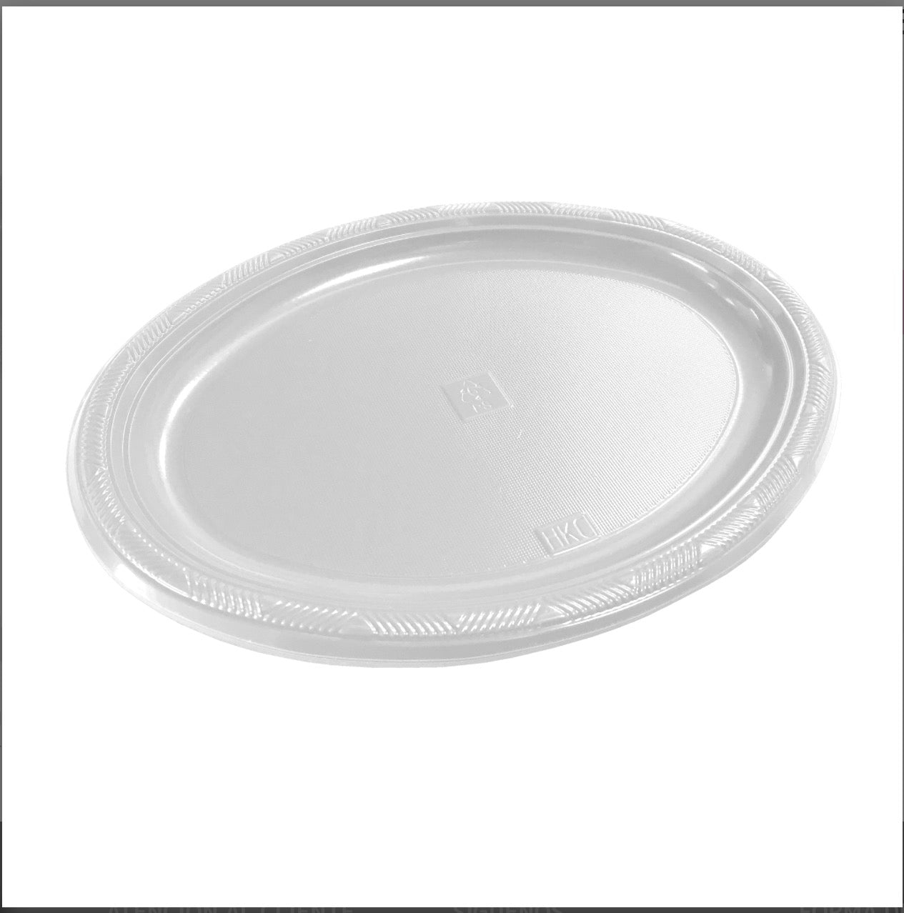 Bandeja Ovalada Plástica 3 Unidades