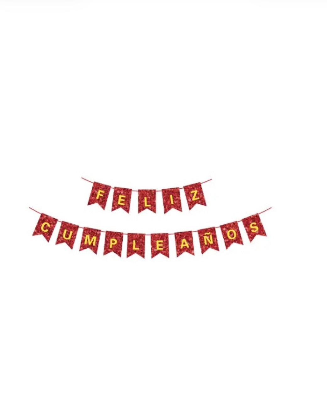 BANDERÍN FELIZ CUMPLEAÑOS GLITTER