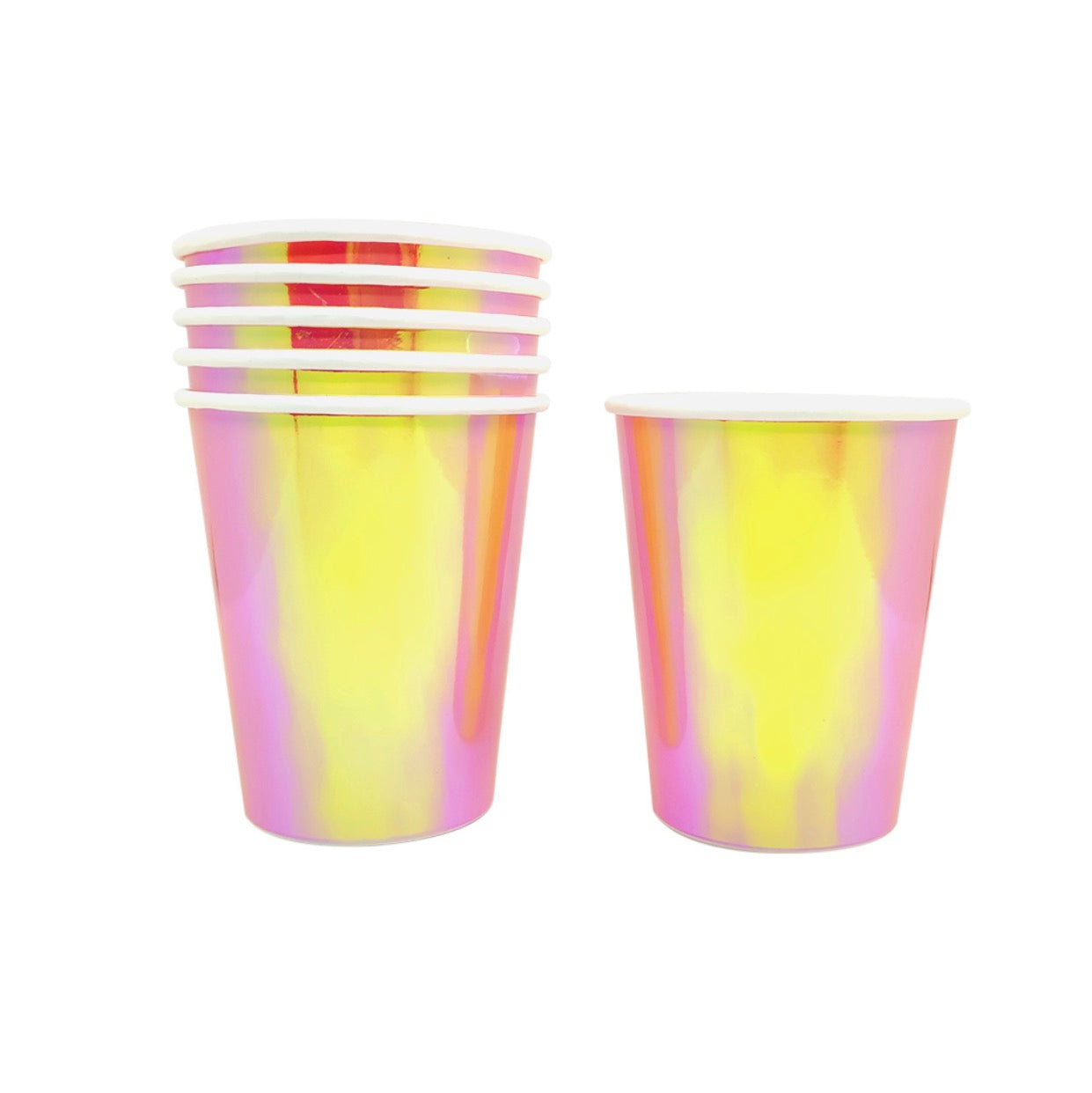 VASOS TORNASOL COLORES X6