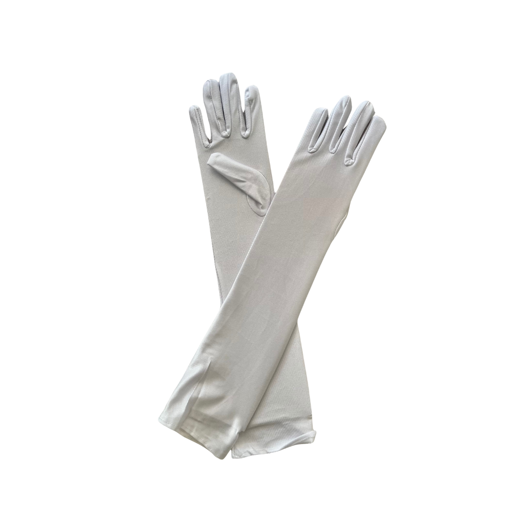 GUANTE LISO 45 CM BLANCO
