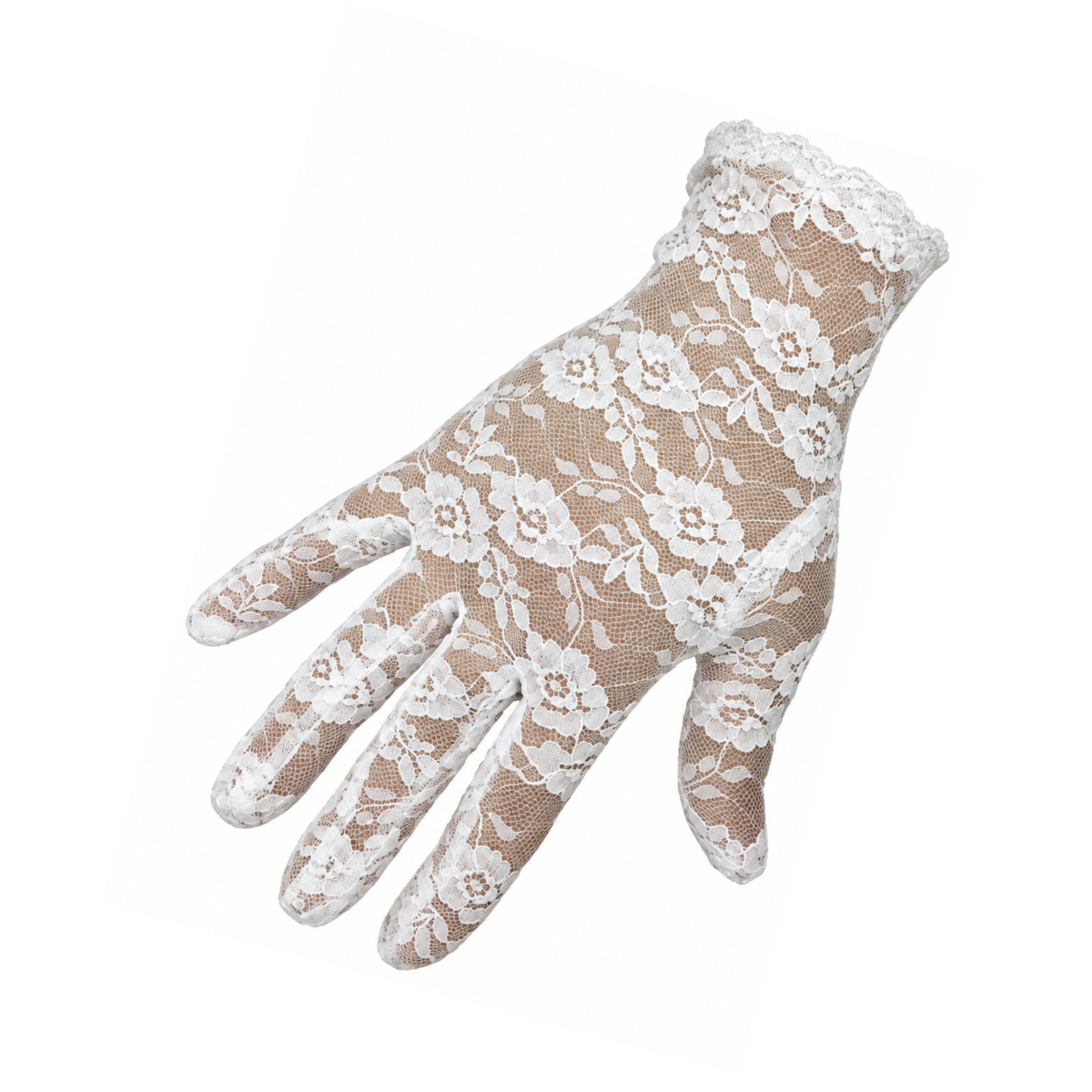 Guantes de Encaje Cortos