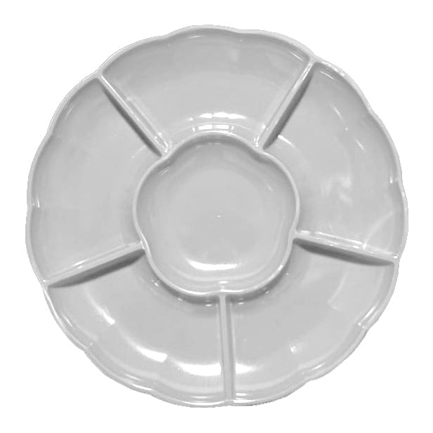 Bandeja Circular con Divisiones 3 Unidades