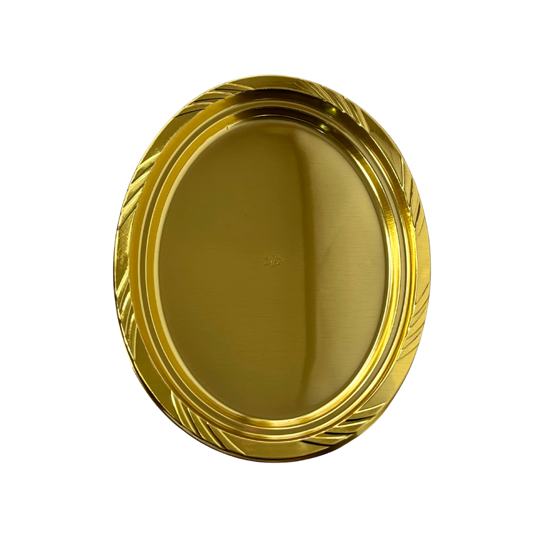 BANDEJA OVALADA METALIZADA X 3