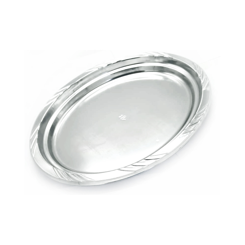 BANDEJA OVALADA METALIZADA X 3