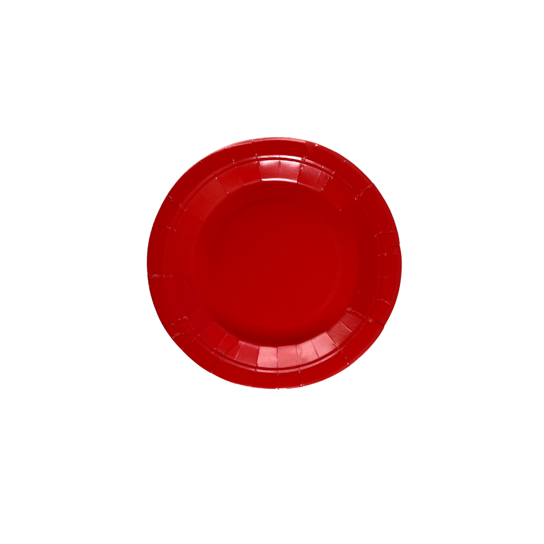 PLATOS CARTÓN COLORES X10 18CM