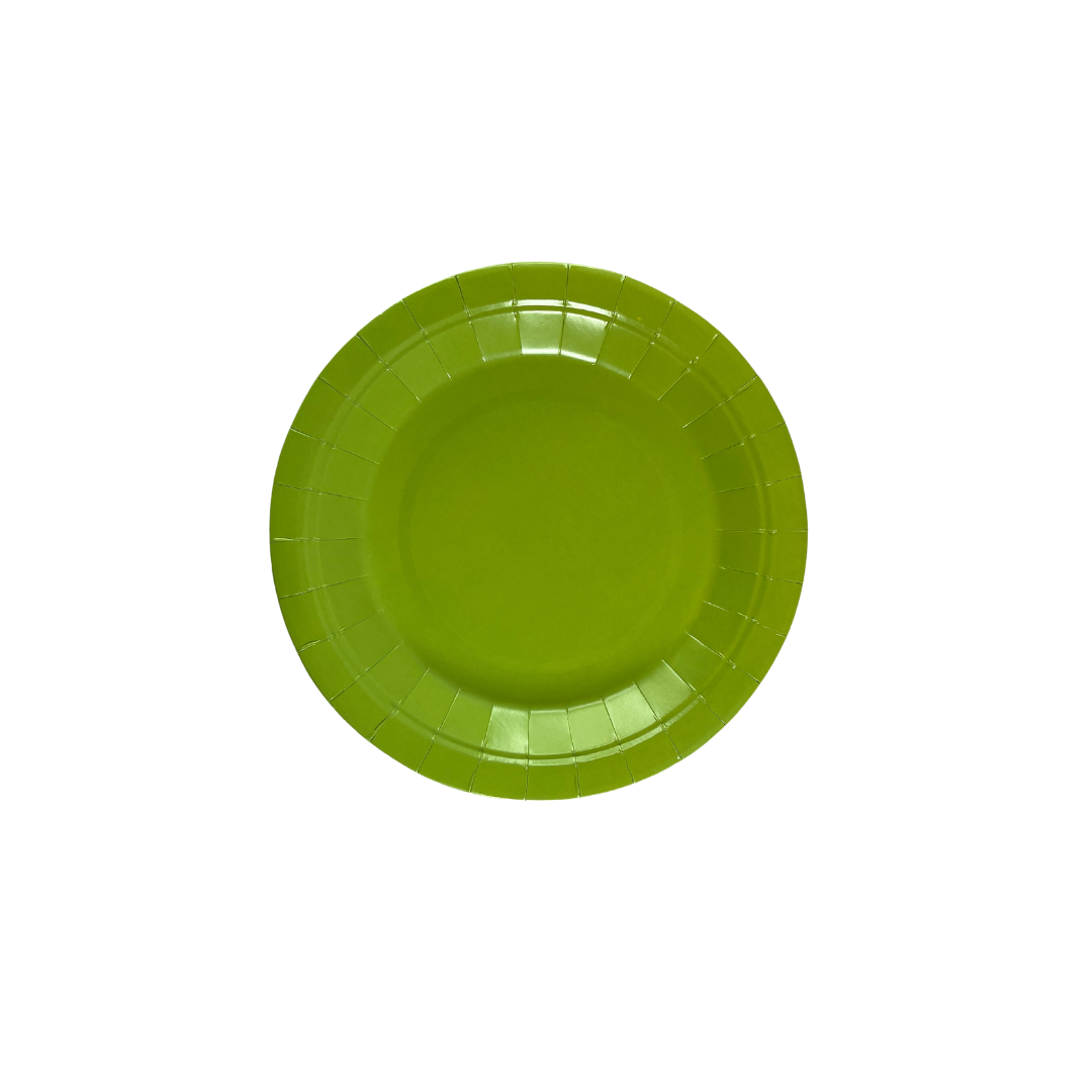 PLATOS CARTÓN COLORES X10 18CM