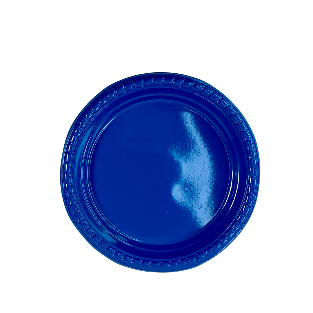 PLATO PLASTICO COLORES X10 18CM