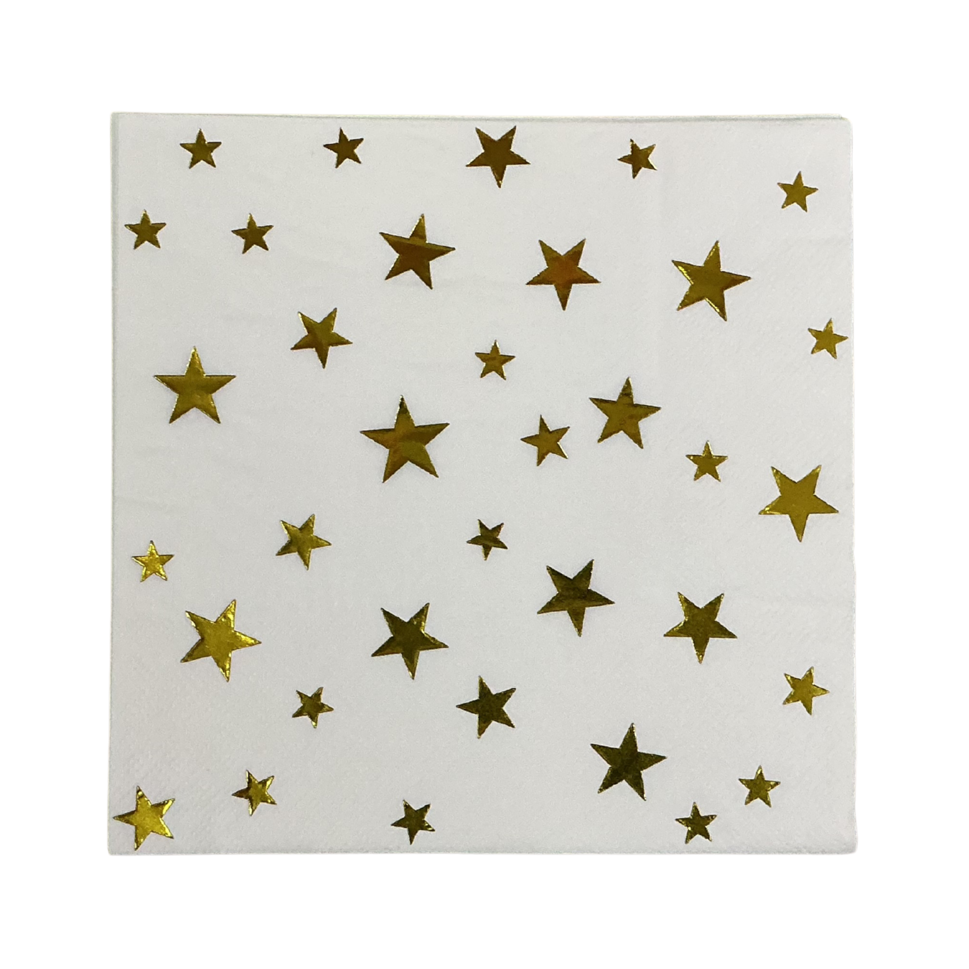 Servilletas Estrellas Metalizadas 16 Unidades