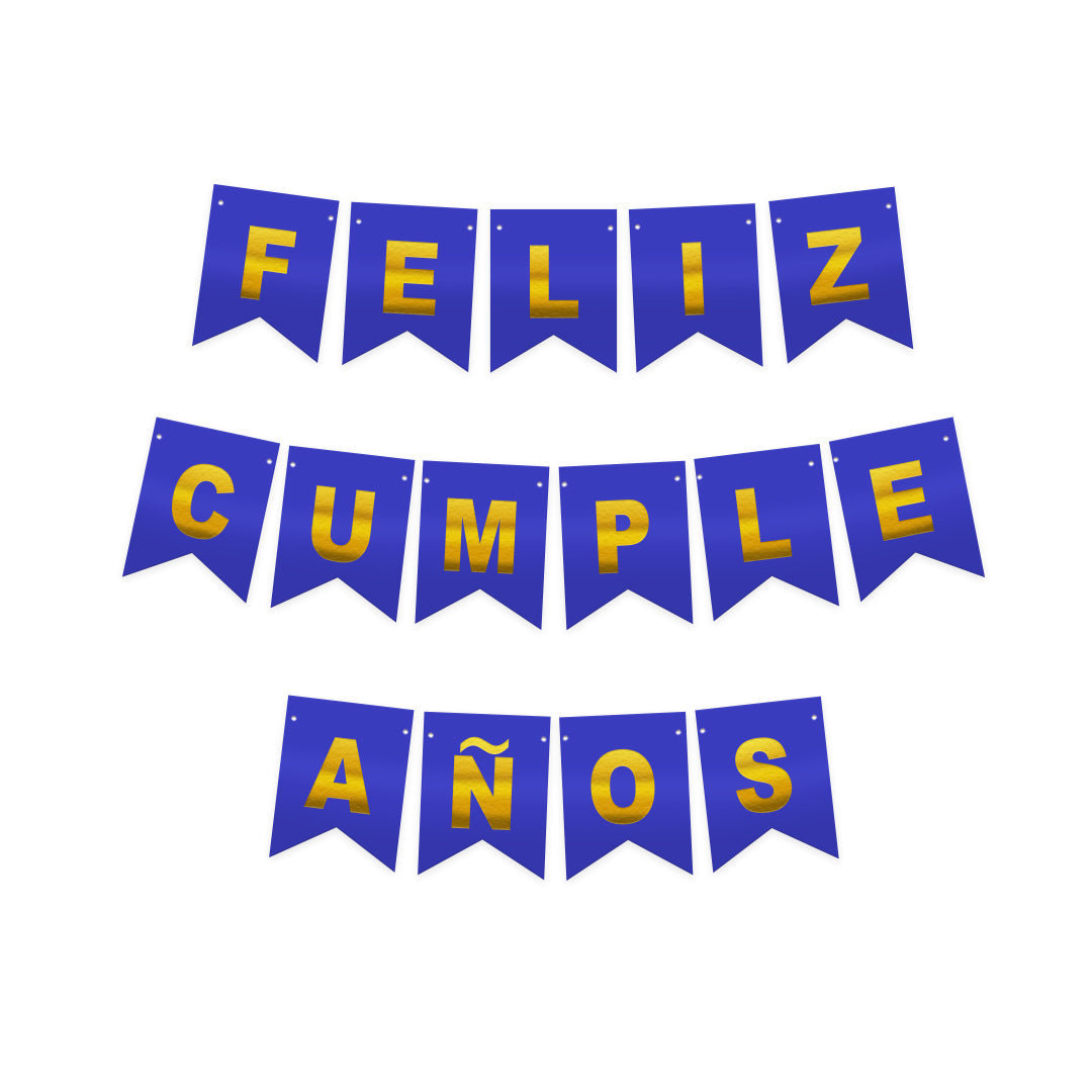 BANDERÍN  FELIZ CUMPLEAÑOS 3 METROS