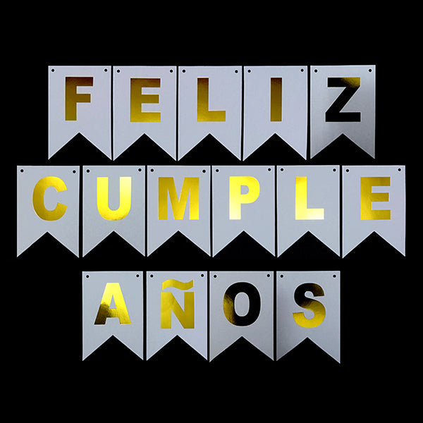 BANDERÍN  FELIZ CUMPLEAÑOS 3 METROS