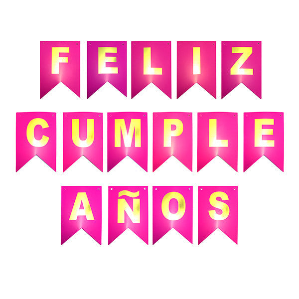 BANDERÍN  FELIZ CUMPLEAÑOS 3 METROS