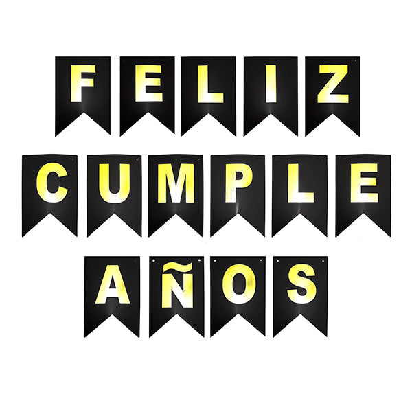 BANDERÍN  FELIZ CUMPLEAÑOS 3 METROS