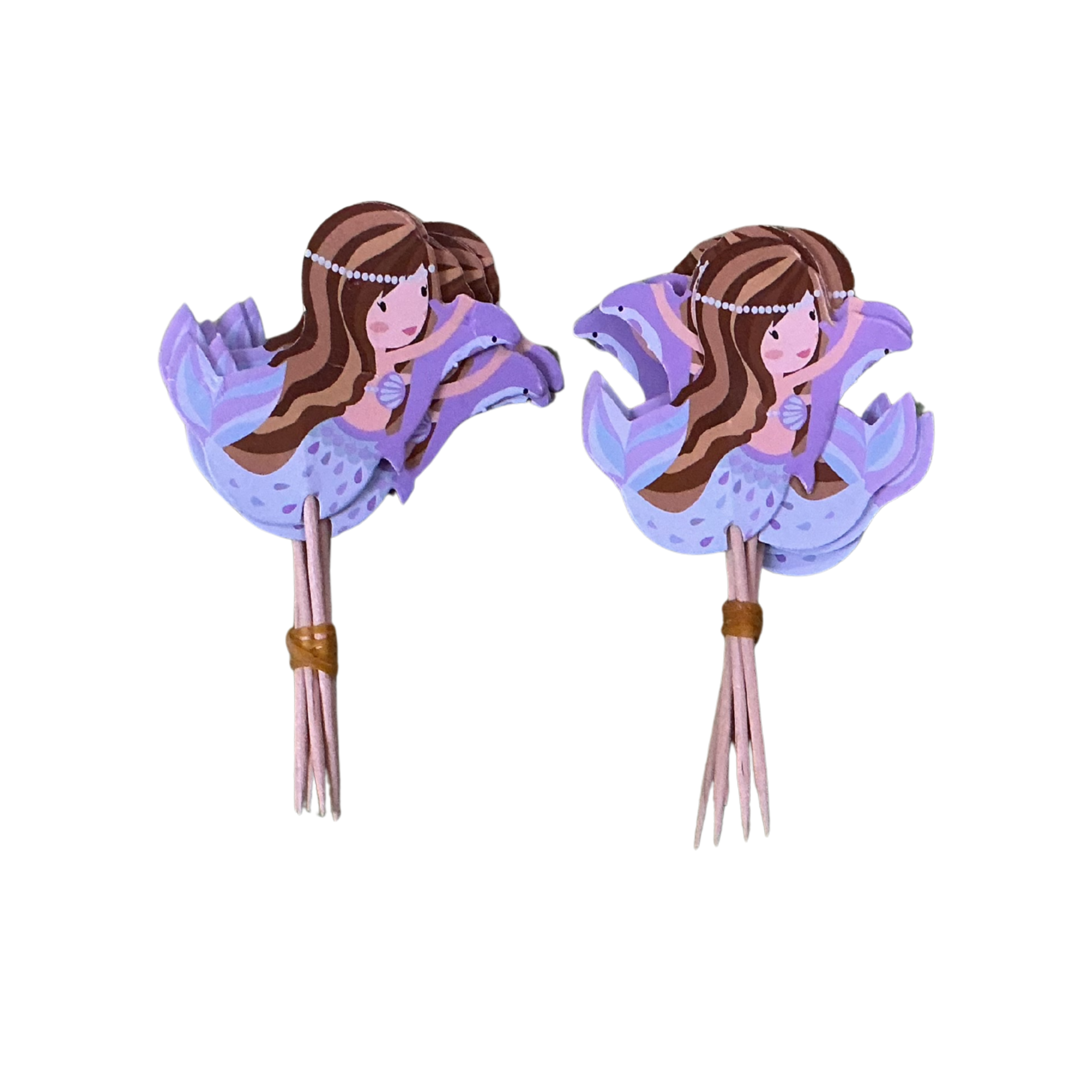 PALILLOS PARA PASTEL SIRENA X12