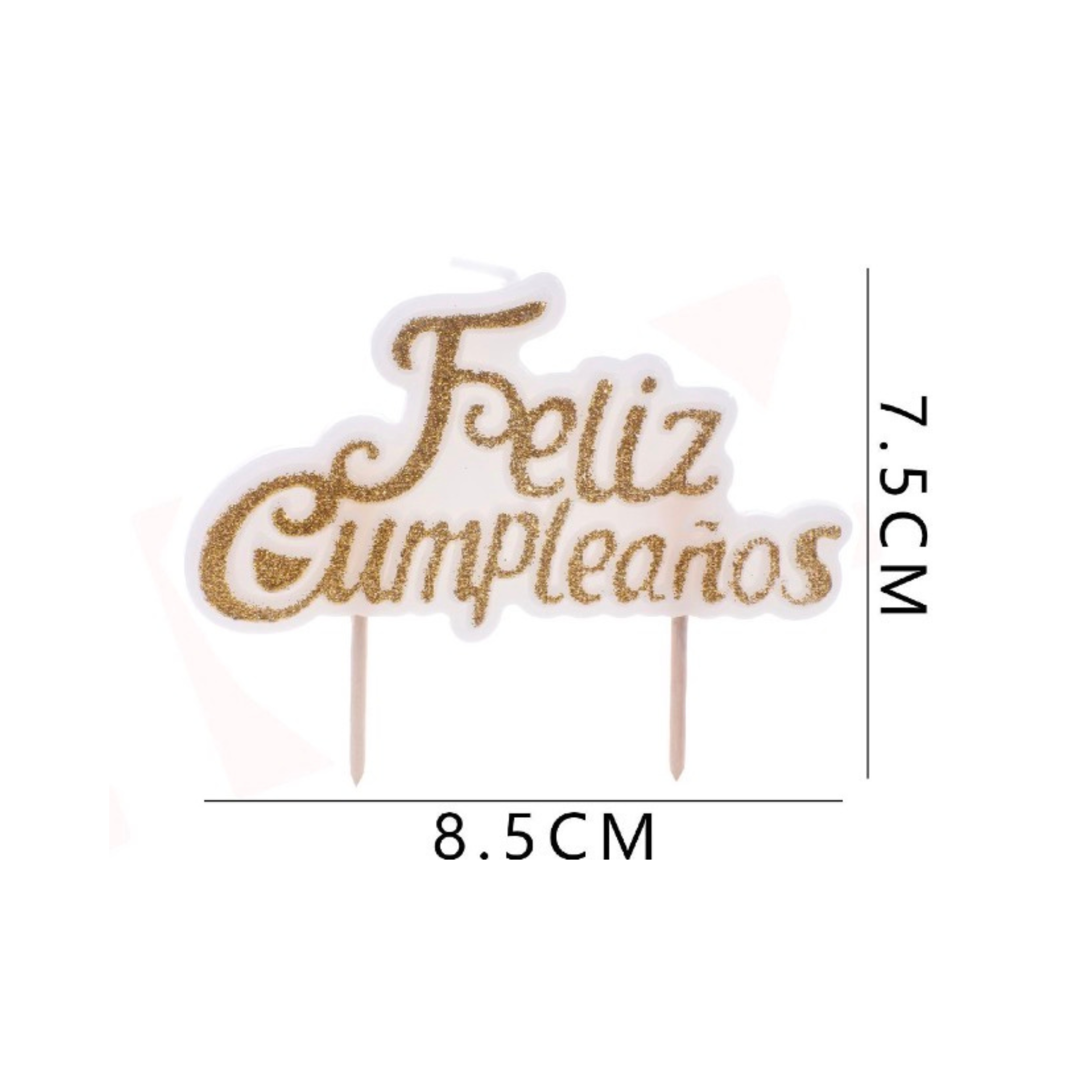 VELAS FELIZ CUMPLEAÑOS GLITTER