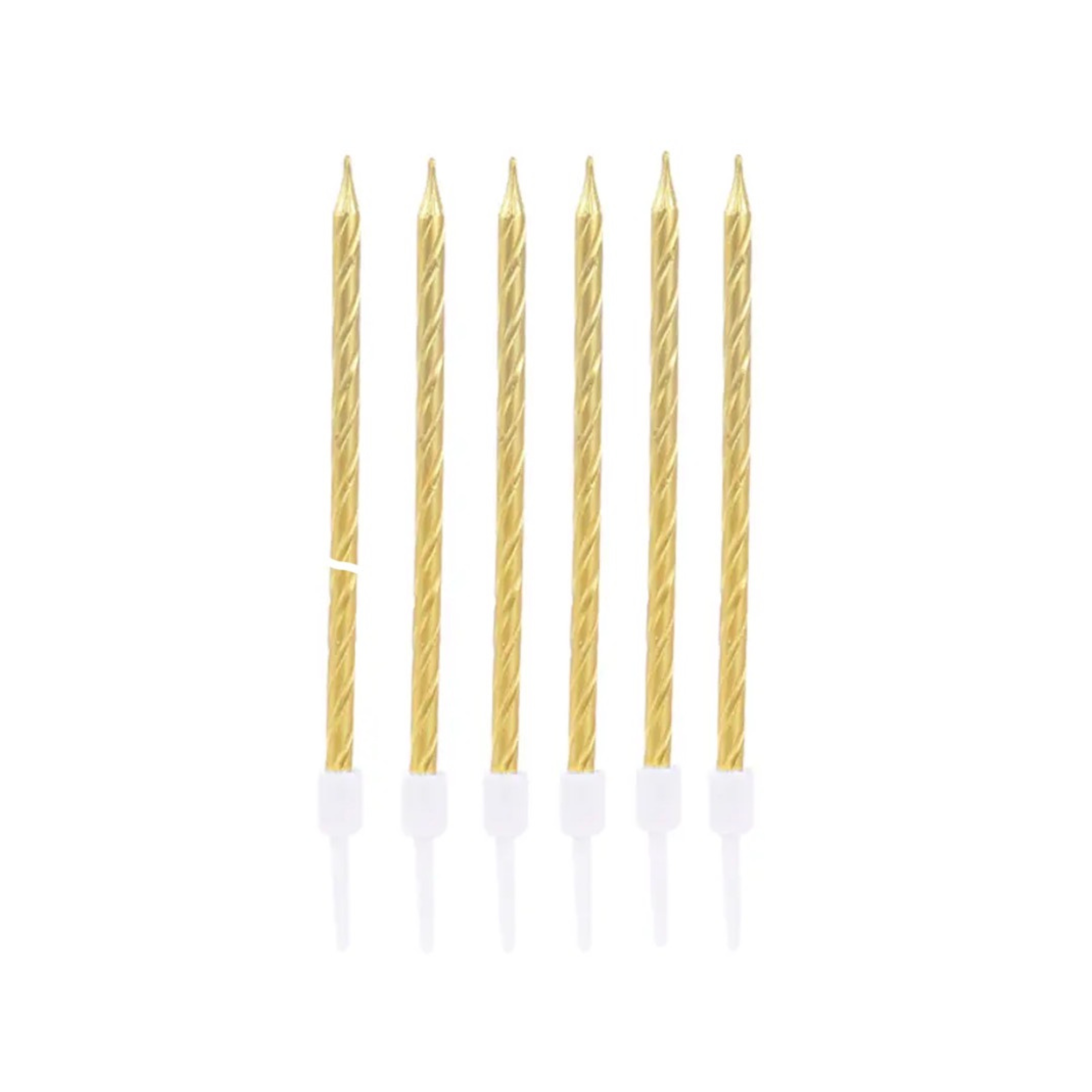 VELAS METALIZADAS X6
