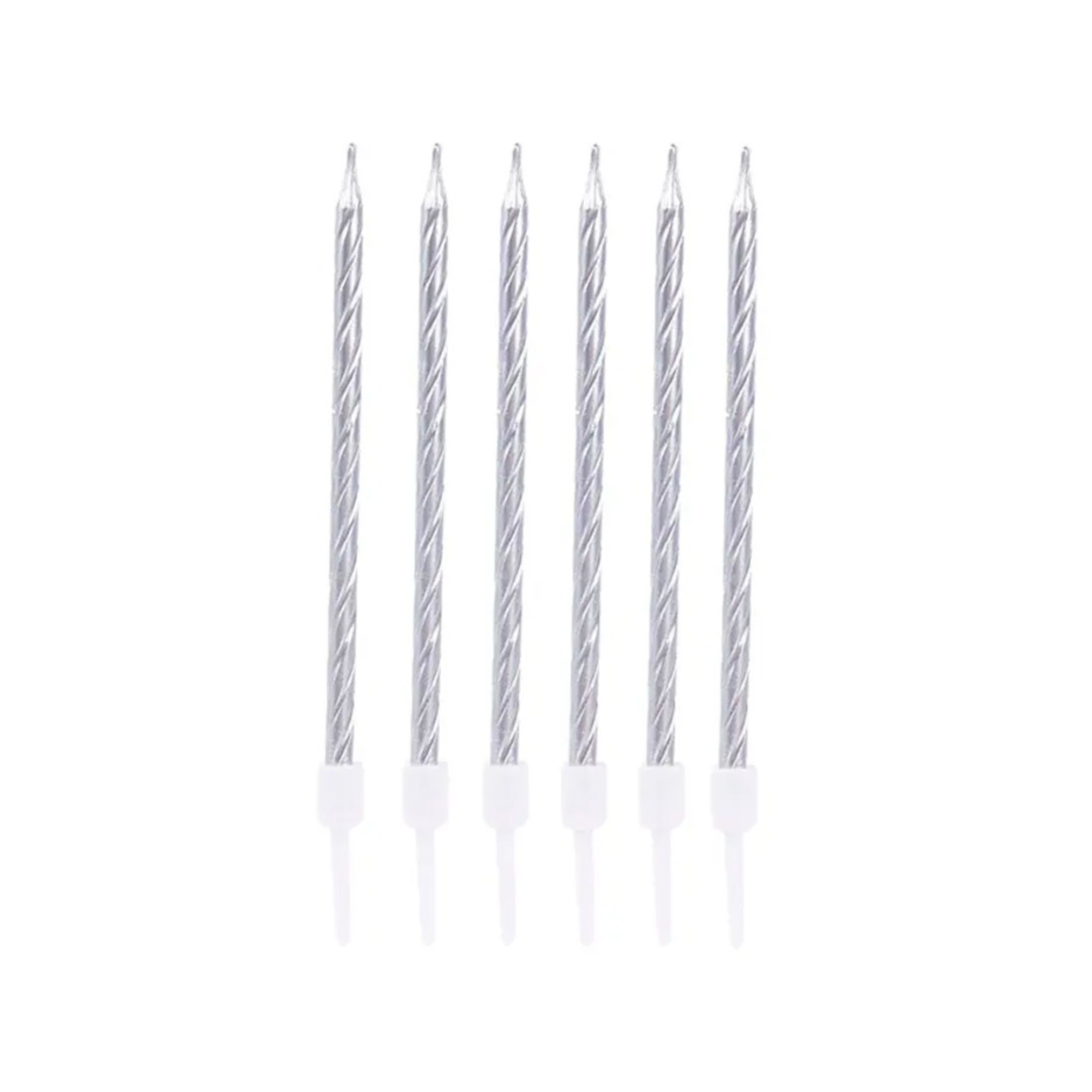 VELAS METALIZADAS X6