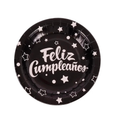 PLATOS FELIZ CUMPLEAÑOS X6 18CM
