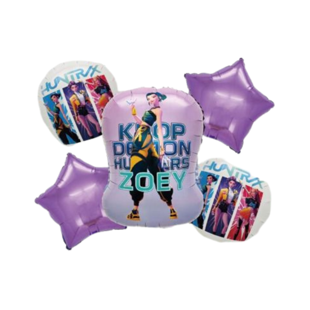 SET DE GLOBOS GUERRERAS KPOP ZOEY