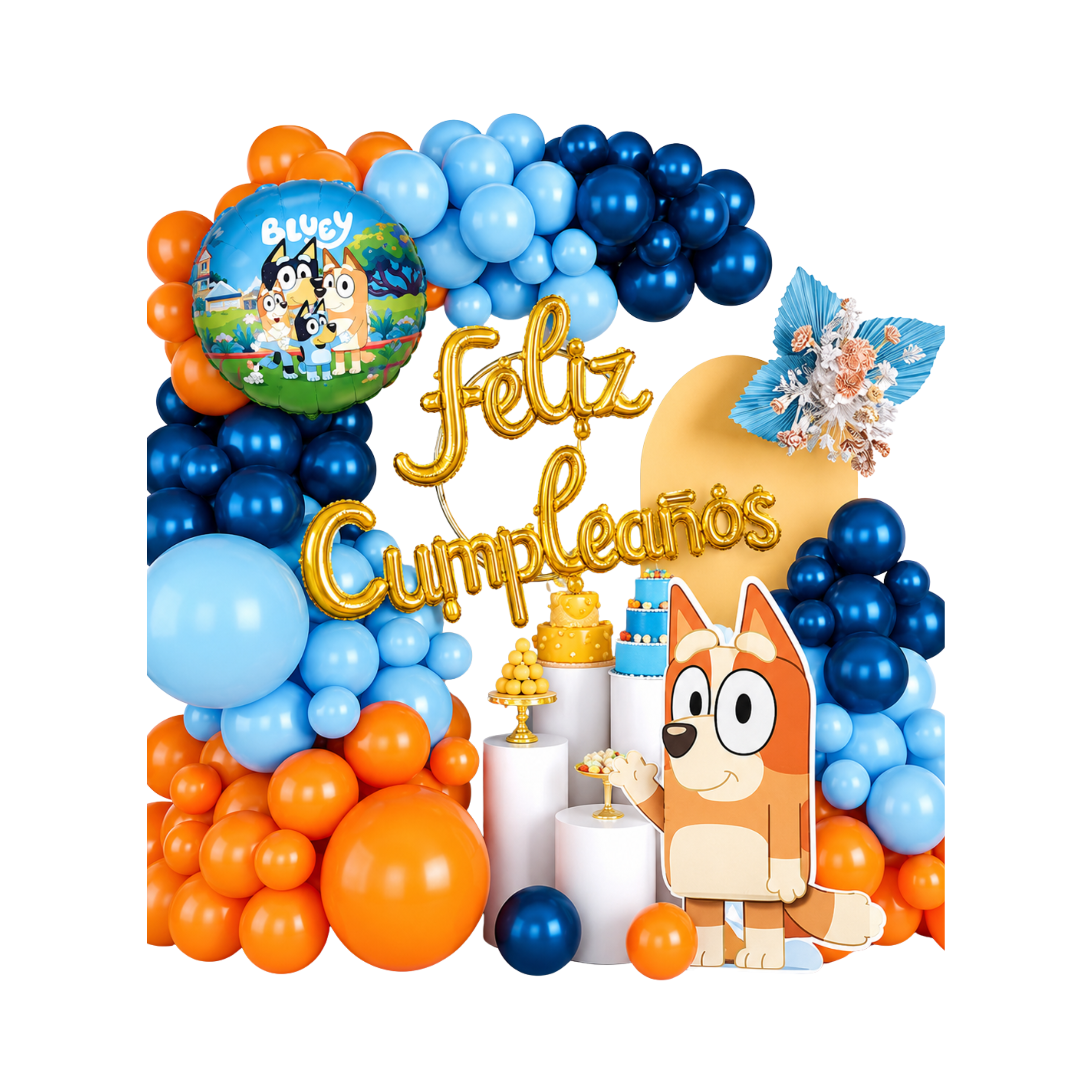 Set Decorativo Bluey y Bingo 67 Piezas