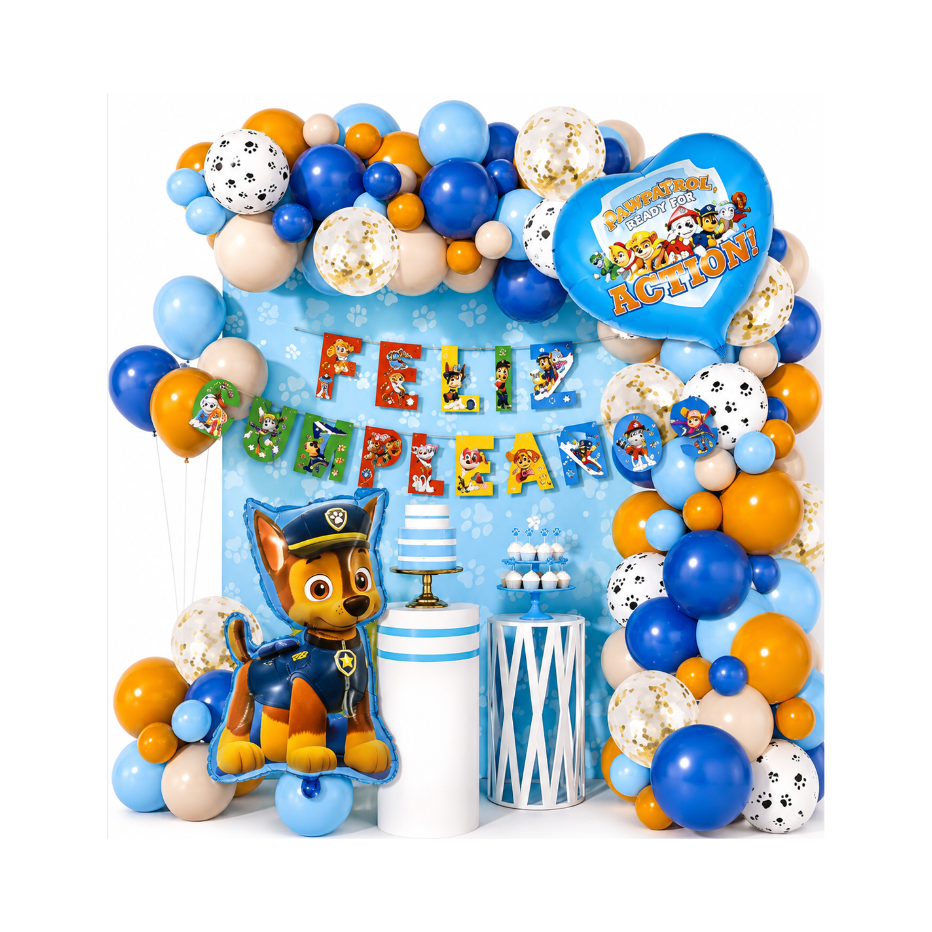Set Decorativo Paw Patrol 56 Piezas