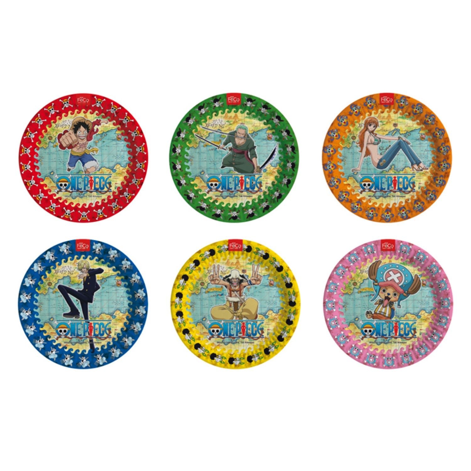PLATO ONE PIECE X 6