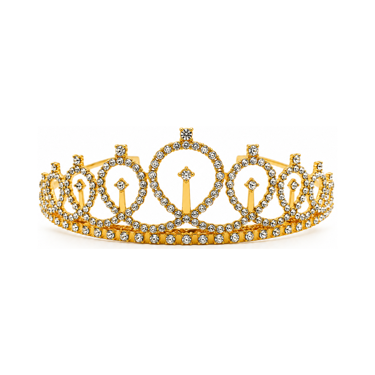 Tiara Metálica con Brillos