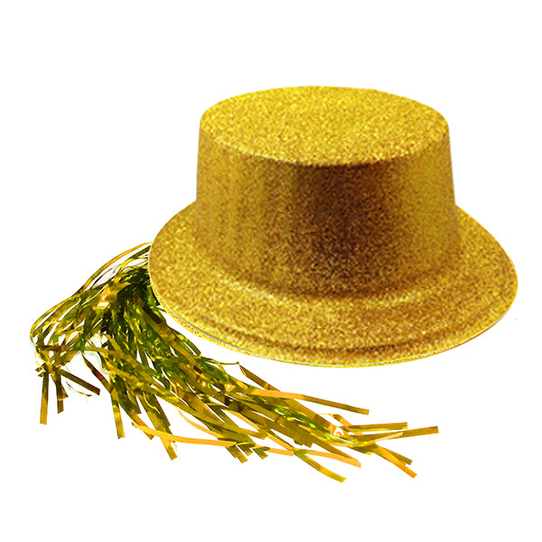 GORRO CHAPLIN ESCARCHA CON PELO COLORES SURTIDOS