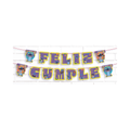 Guirnalda Feliz Cumpleaños Stitch Hawaii de 3 metros
