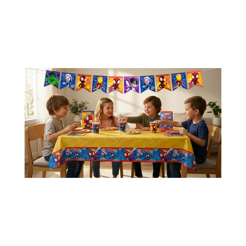pack cumpleaños spidey niños decoracion mesa