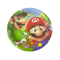 platos super mario bros 18 cm pack 6 cumpleaños mario decoracion fiesta