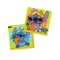 Servilletas Stitch Hawaii x12 para cumpleaños