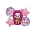 set globos kpop demon hunters mira decoracion cumpleaños